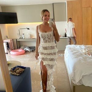 V Chapman cassia dress in white size 8